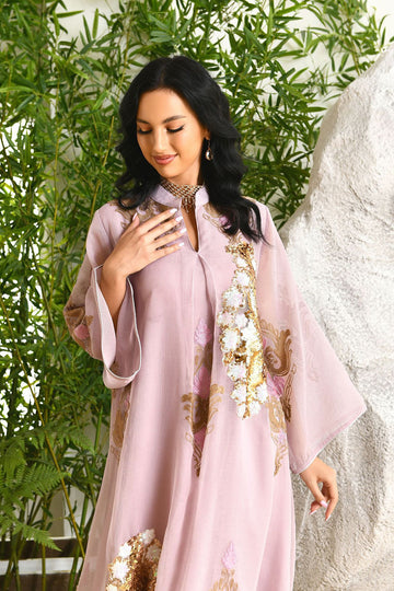 Paillettes Brodées Abayas Maxi Robes